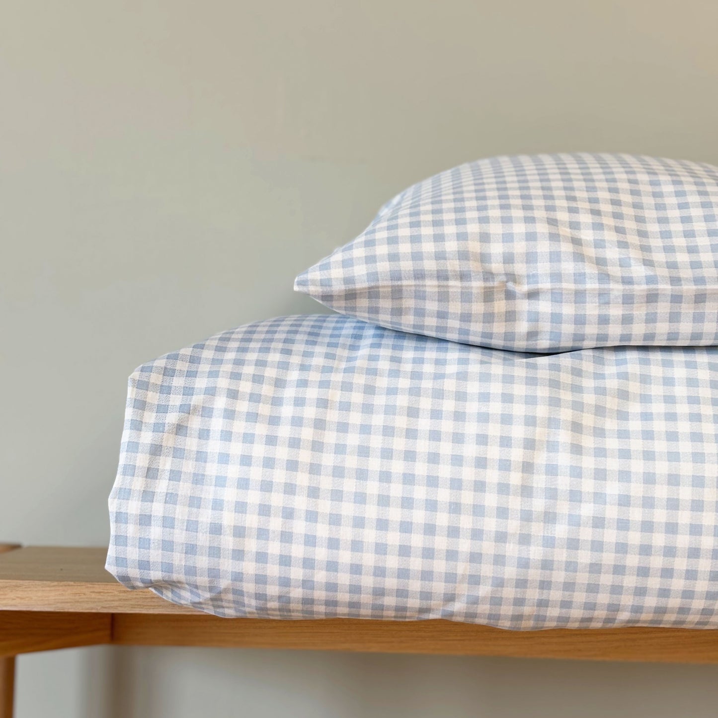 Baby sengesæt - 70x100, 40x45 cm - Blue Check