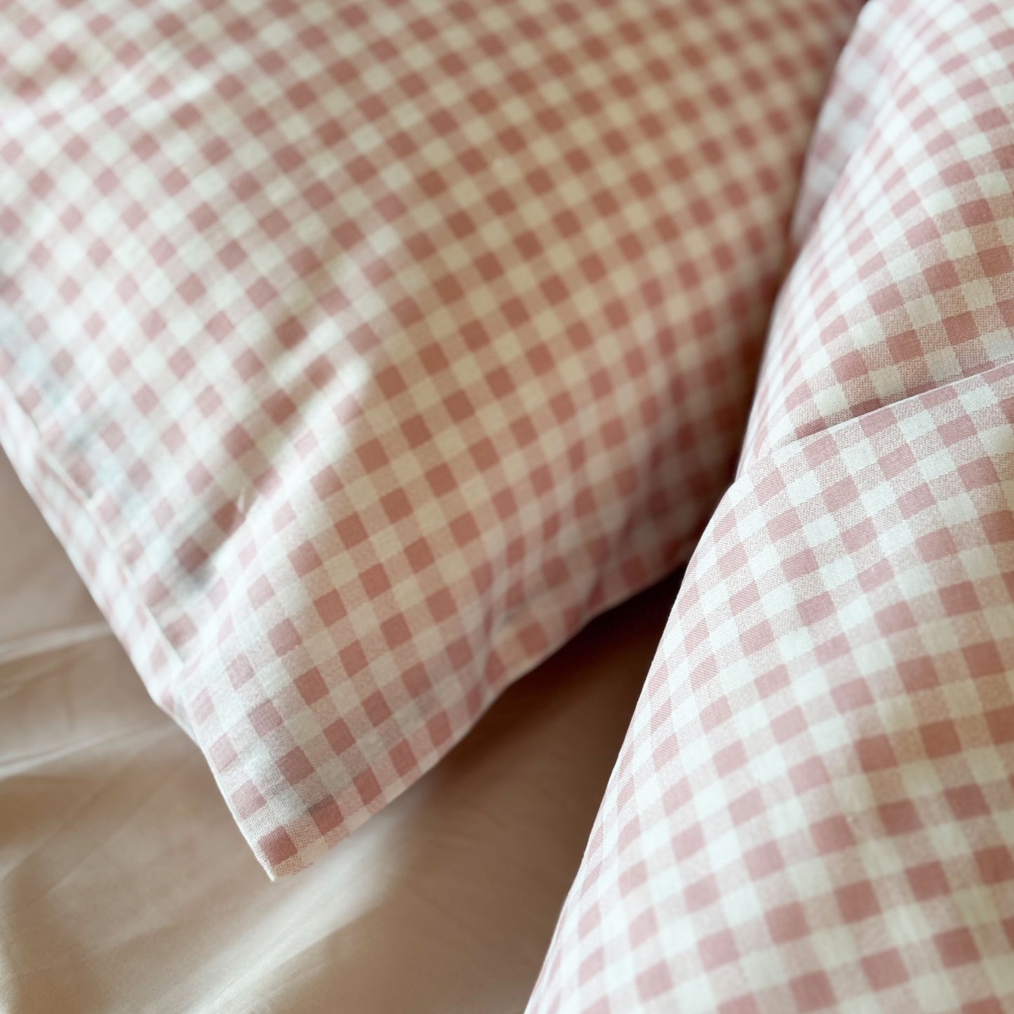 Baby sengesæt - 70x100, 40x45 cm - Blush Check