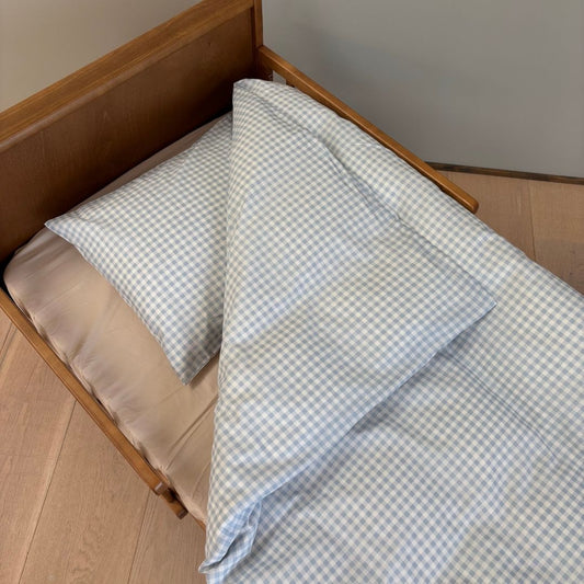 Baby sengesæt - 70x100, 40x45 cm - Blue Check