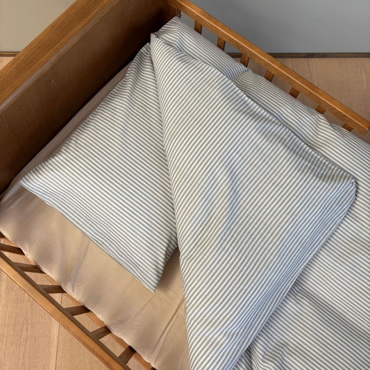 Junior sengesæt - 100x140, 40x45 cm - Blue Pin Stripe