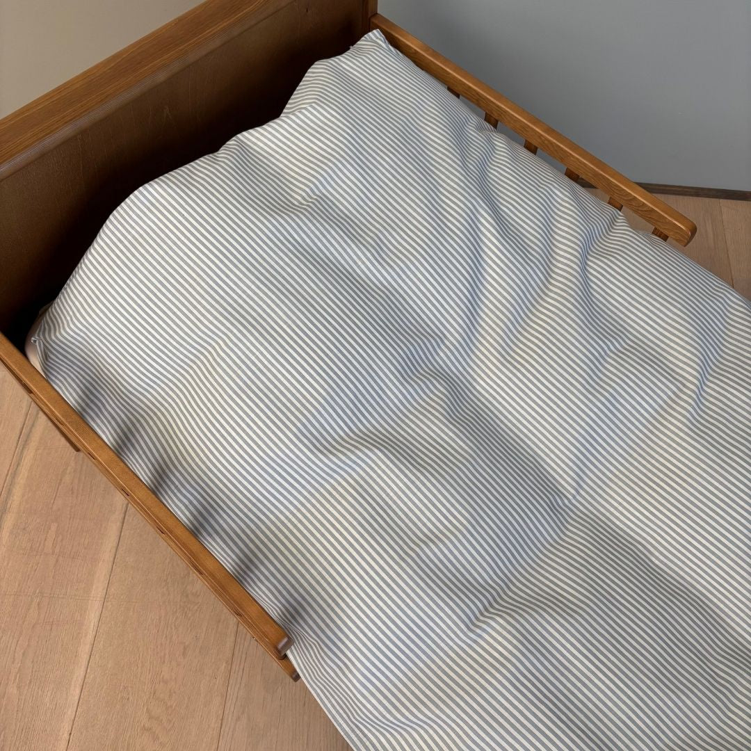Baby sengesæt - 70x100, 40x45 cm - Blue Pin Stripe