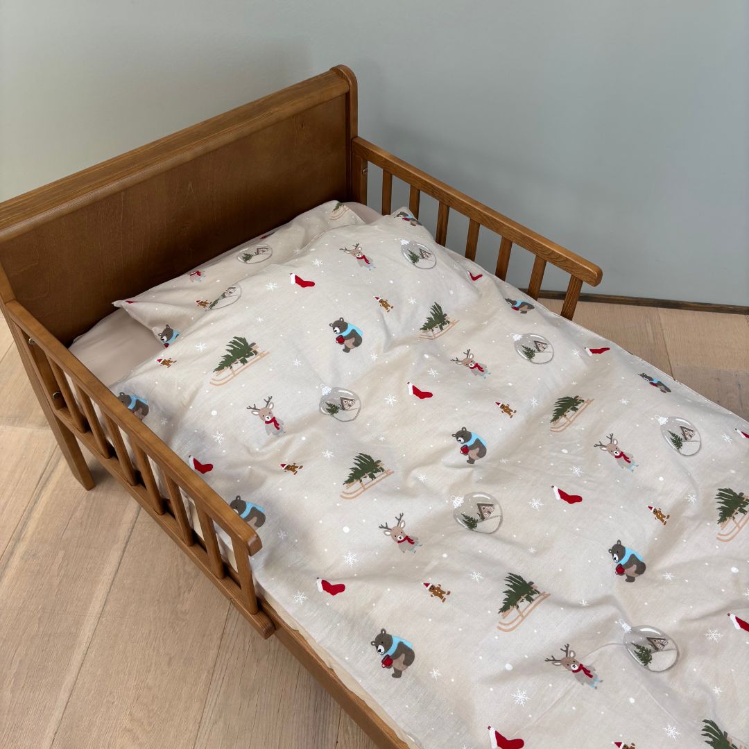 Baby sengesæt - 70x100, 40x45 cm - Cozy Christmas