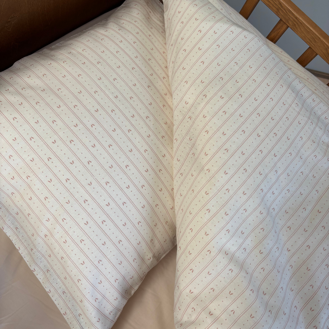 Baby sengesæt - 70x100, 40x45 cm - Leaf Stripe