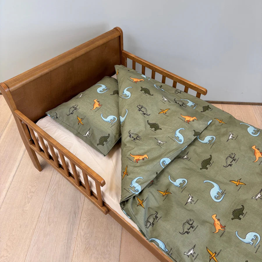 Baby sengesæt - 70x100, 40x45 cm - Dino Names