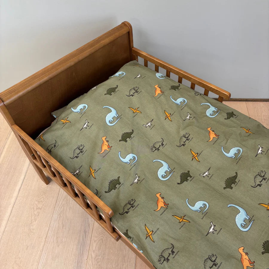 Baby sengesæt - 70x100, 40x45 cm - Dino Names
