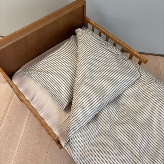 Baby sengesæt - 70x100, 40x45 cm - Green Double Stripe