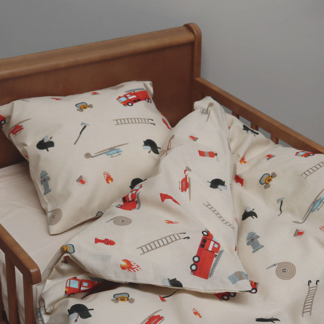 Junior sengesæt - 100x140, 40x45 cm - Fire Fighters