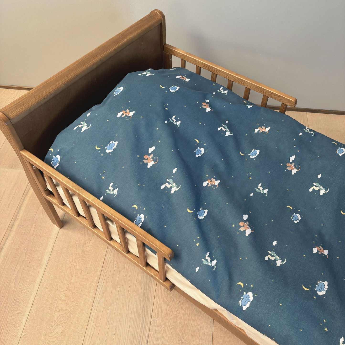 Junior sengesæt - 100x140, 40x45 cm - Dragon Nightsky