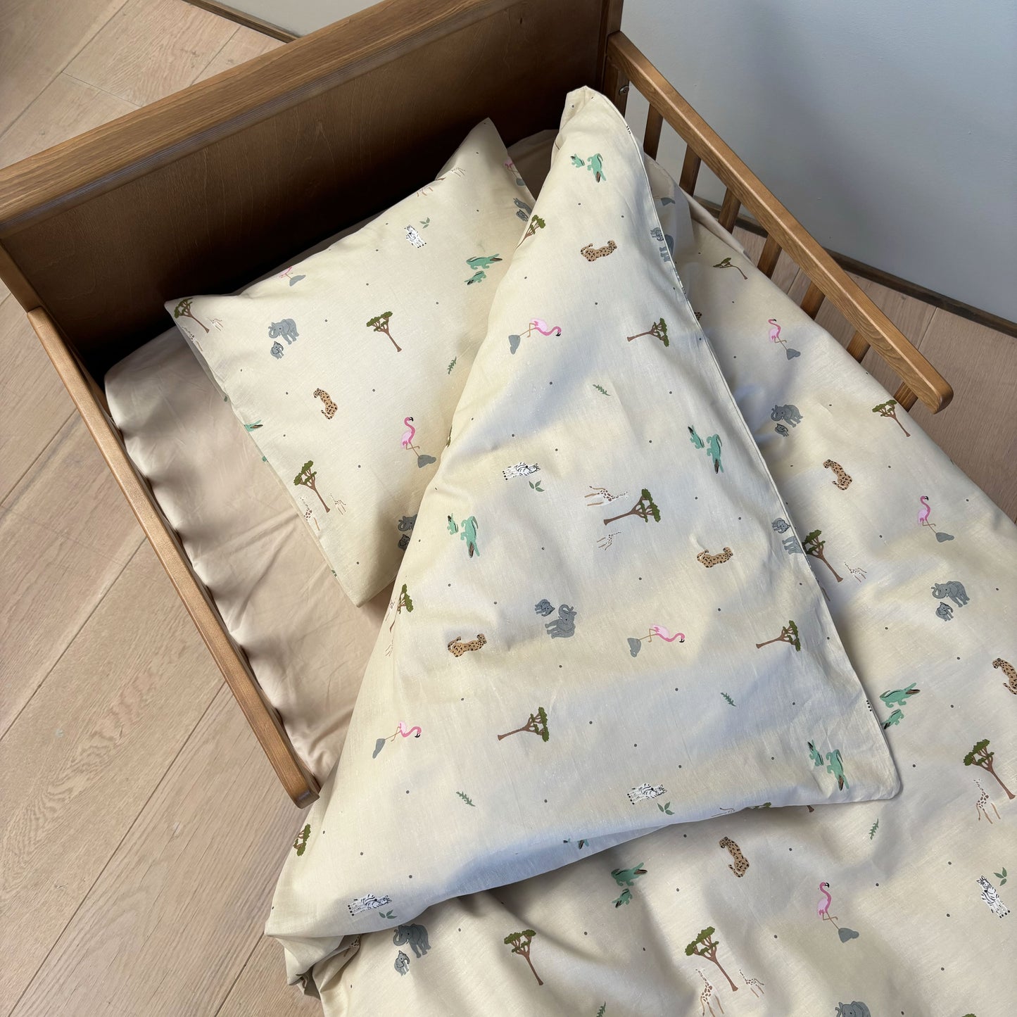 Junior sengesæt - 100x140, 40x45 cm - Safari