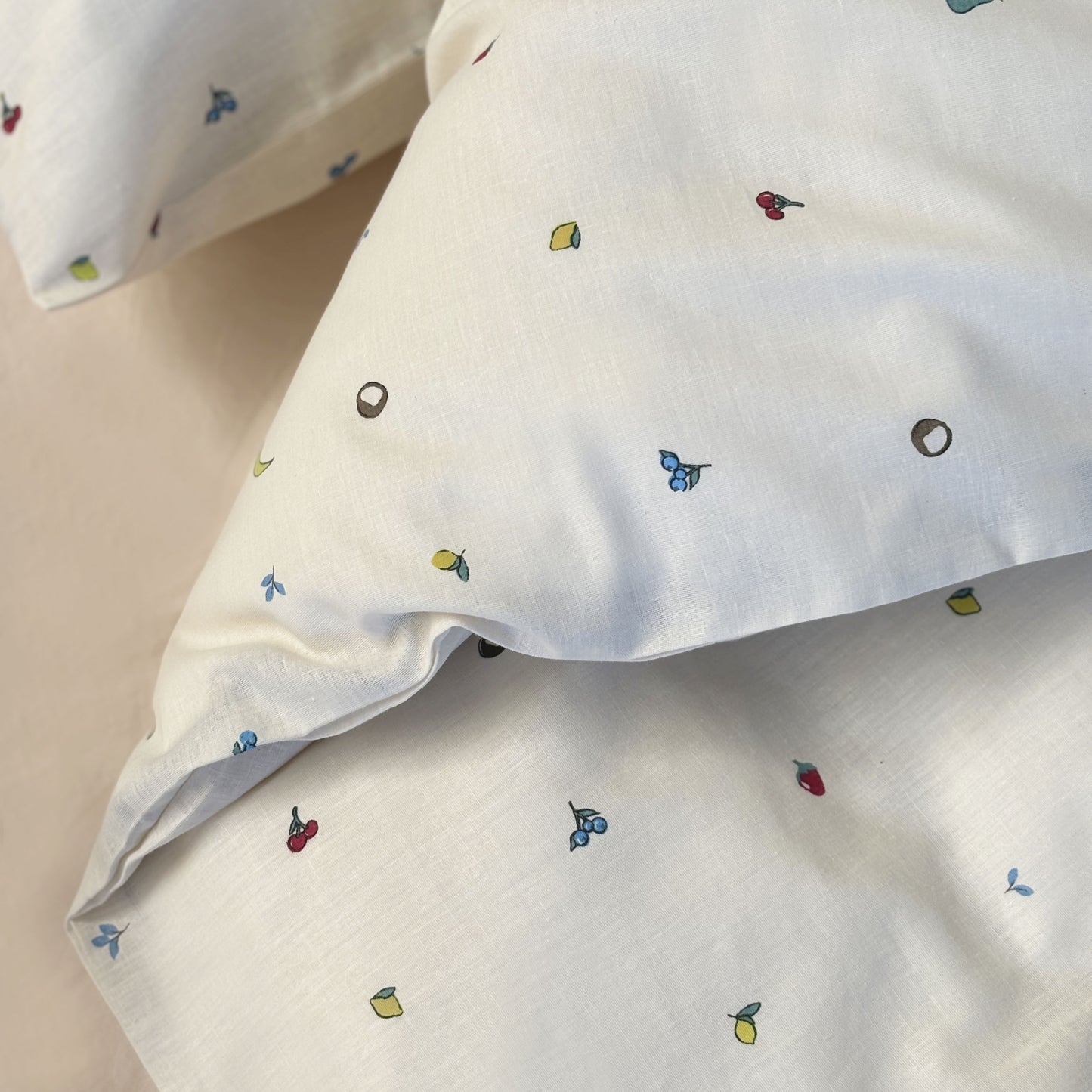 Baby sengesæt - 70x100, 40x45 cm - Fruits