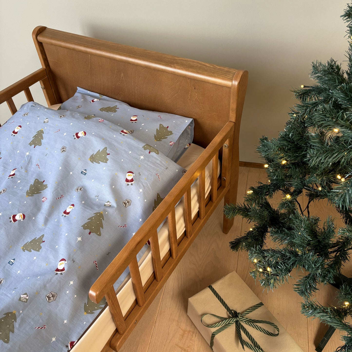 Junior sengesæt - 100x140, 40x45 cm - Dear Santa