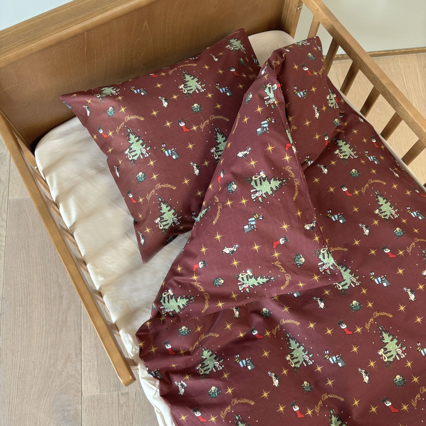 Baby sengesæt - 70x100, 40x45 cm - Christmas Eve