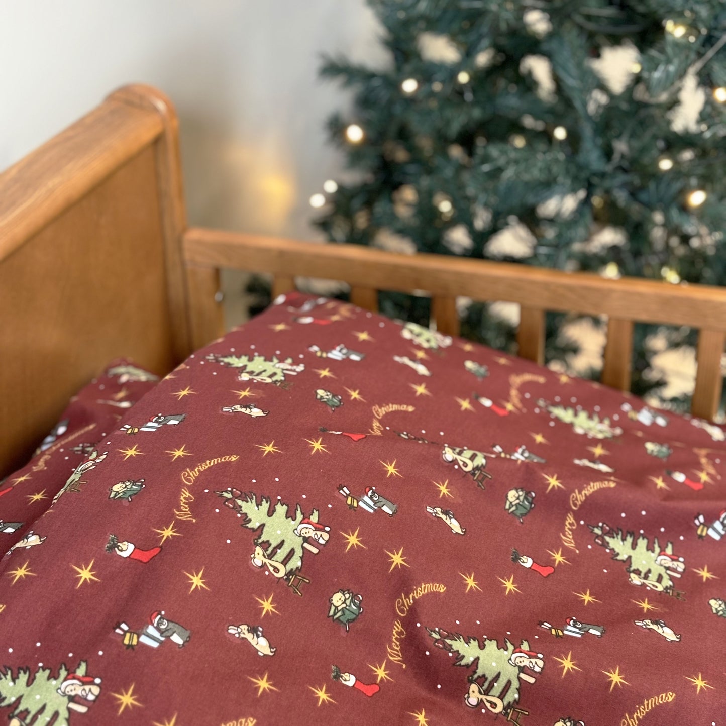 Baby sengesæt - 70x100, 40x45 cm - Christmas Eve