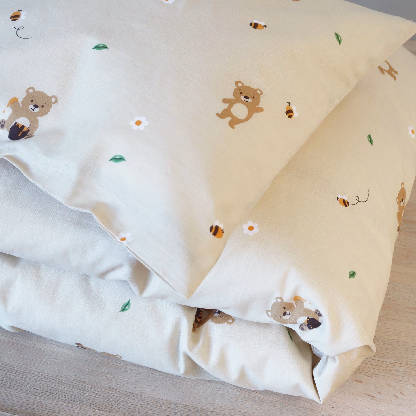 Junior sengesæt - 100x140, 40x45 cm - Teddy