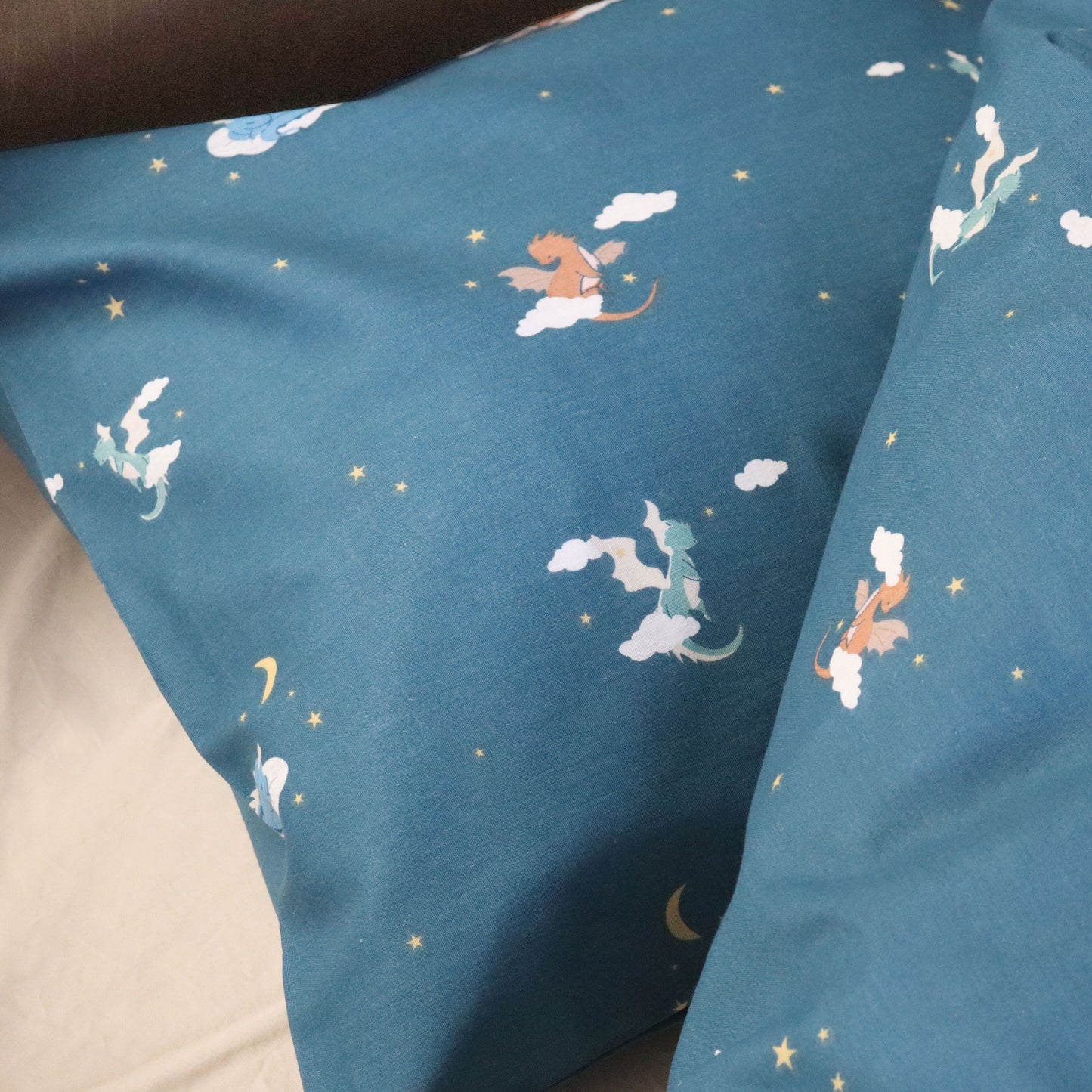 Baby sengesæt - 70x100, 40x45 cm - Dragon Nightsky