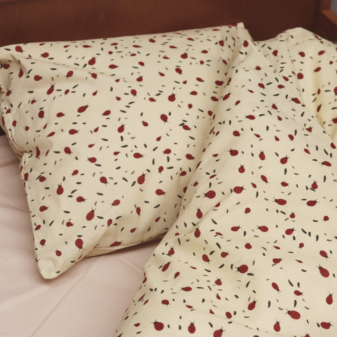 Junior sengesæt - 100x140, 40x45 cm - Ladybug Leaf