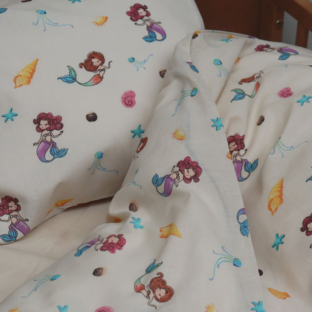 Baby sengesæt - 70x100, 40x45 cm - Mermaid Shell