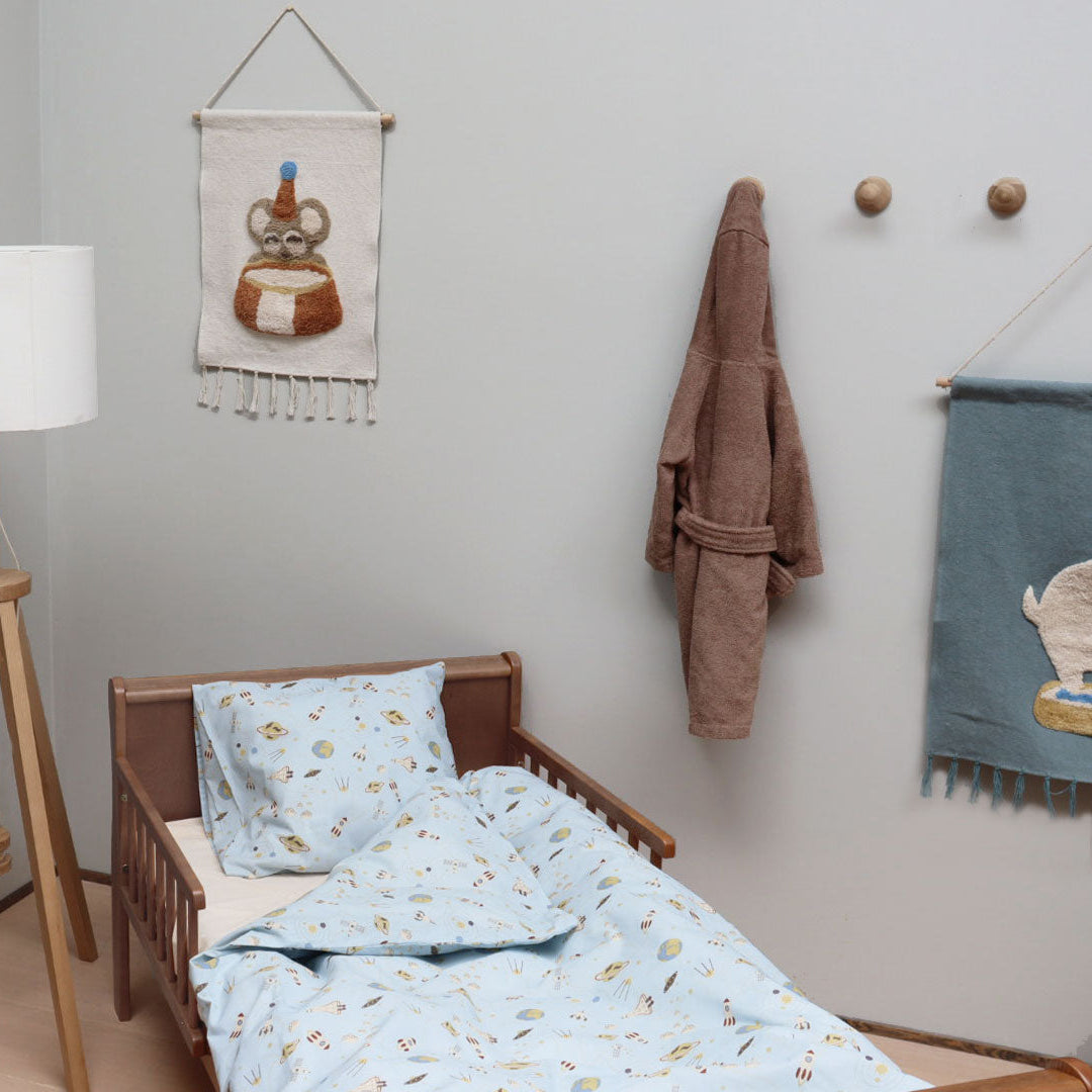 Junior sengesæt - 100x140, 40x45 cm - Space Universe