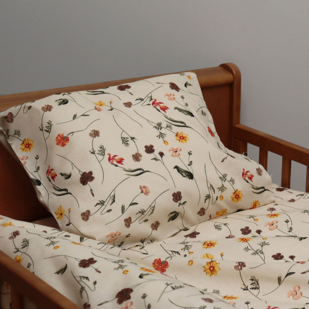 Junior sengesæt - 100x140, 40x45 cm - Spring Flowers