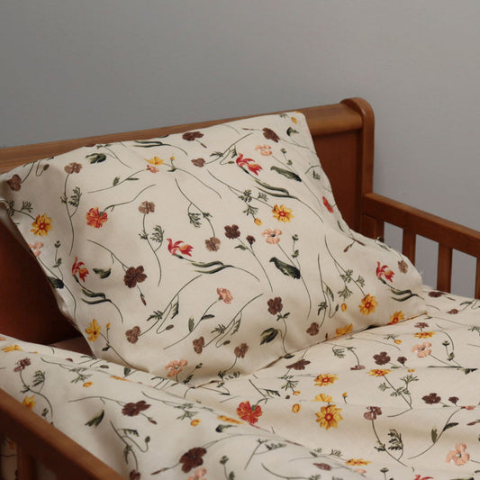 Junior sengesæt - 100x140, 40x45 cm - Spring Flowers